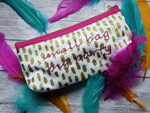 "Small Bag Big Party" cosmetic case